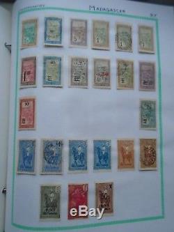 Large Collection France Colonies In Album