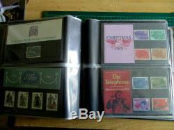 Large Collection Post Office British Mint Stamps In Album