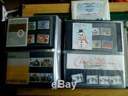 Large Collection Post Office British Mint Stamps In Album