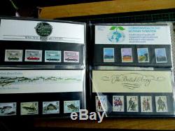 Large Collection Post Office British Mint Stamps In Album