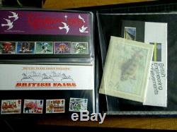 Large Collection Post Office British Mint Stamps In Album