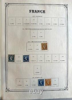 Large France stamp collection 1863-1964 ALBUM YVERT TELLIER some Mint