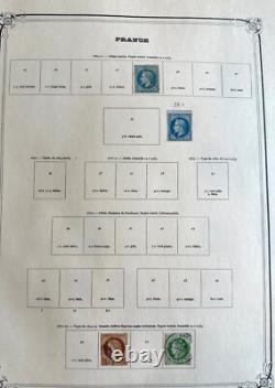 Large France stamp collection 1863-1964 ALBUM YVERT TELLIER some Mint