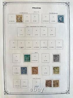 Large France stamp collection 1863-1964 ALBUM YVERT TELLIER some Mint