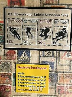 Large International Stamp Collection 1920s-1980s, lots of Europe, ca. 10% OG/MNH