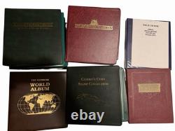 Large Stamp COLLECTION HEIRLOOM HERTAGE CASTRO WORLD ALBUM AND MORE 11 Books