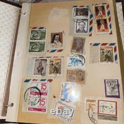 Large Stamp album collection lot 1,000+ Canada Foreign Countries Crusader Loose