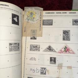 Large Stamp album collection lot 1,000+ Canada Foreign Countries Crusader Loose