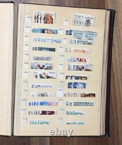 Large USA Used Stamp Collection in Vintage Album 1800s-1980s+ Hundreds Sorted