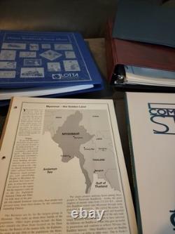 Large world stamp collection with binders