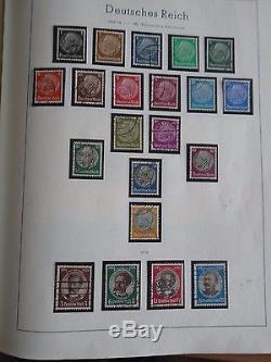 Leuchturm Album Collection Germany Deutschland Reich With Many Stamps Jtst