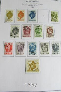 Liechtenstein Stamp Collection in Album