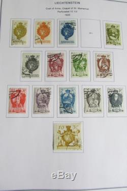 Liechtenstein Stamp Collection in Album