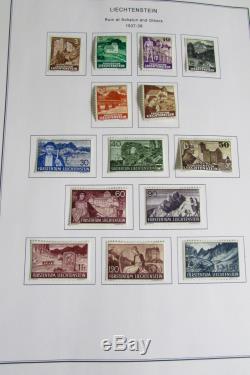 Liechtenstein Stamp Collection in Album