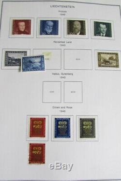 Liechtenstein Stamp Collection in Album