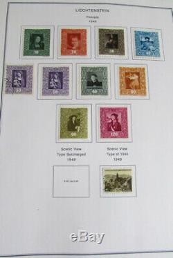 Liechtenstein Stamp Collection in Album