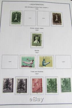 Liechtenstein Stamp Collection in Album