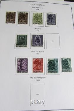 Liechtenstein Stamp Collection in Album