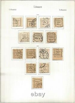 Litauen Lithuania mostly used collection 28 KABE album pages few stamps missing