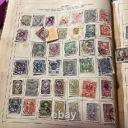 Loaded Paragon Stamp Album With Many Ww Stamps China Canada France Japan Russia