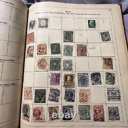 Loaded Paragon Stamp Album With Many Ww Stamps China Canada France Japan Russia