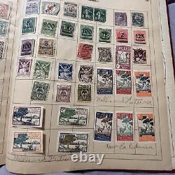 Loaded Paragon Stamp Album With Many Ww Stamps China Canada France Japan Russia