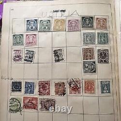 Loaded Paragon Stamp Album With Many Ww Stamps China Canada France Japan Russia