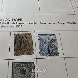 Loaded Paragon Stamp Album With Many Ww Stamps China Canada France Japan Russia