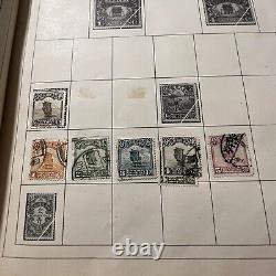 Loaded Paragon Stamp Album With Many Ww Stamps China Canada France Japan Russia