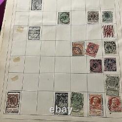 Loaded Paragon Stamp Album With Many Ww Stamps China Canada France Japan Russia