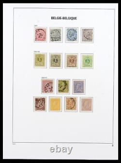 Lot 38073 MNH/MH stamp collection Belgium 1849-1950 in Davo luxe album