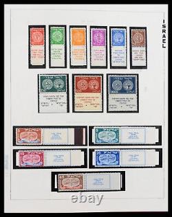 Lot 38123 MH stamp collection Israel 1948-1960 in Cafisa album