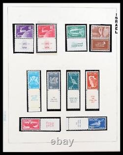 Lot 38123 MH stamp collection Israel 1948-1960 in Cafisa album