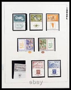 Lot 38123 MH stamp collection Israel 1948-1960 in Cafisa album