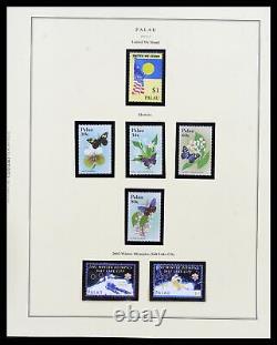 Lot 38342 MNH stamp collection Palau 1984-2016 in 3 Scott albums