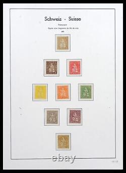 Lot 38538 MNH/MH stamp collection Switzerland 1881-1969 in leuchtturm album