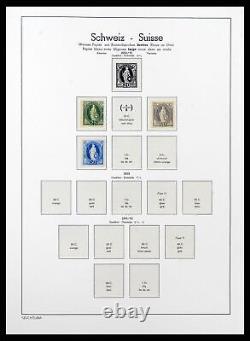 Lot 38538 MNH/MH stamp collection Switzerland 1881-1969 in leuchtturm album