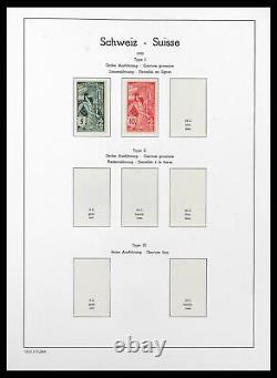 Lot 38538 MNH/MH stamp collection Switzerland 1881-1969 in leuchtturm album