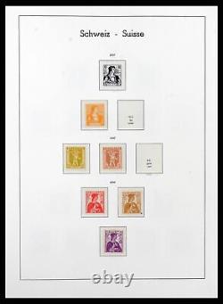 Lot 38538 MNH/MH stamp collection Switzerland 1881-1969 in leuchtturm album