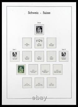 Lot 38538 MNH/MH stamp collection Switzerland 1881-1969 in leuchtturm album