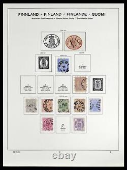 Lot 38552 Used stamp collection Finland 1856-2014 in 2 Schaubek albums