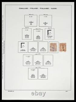 Lot 38552 Used stamp collection Finland 1856-2014 in 2 Schaubek albums