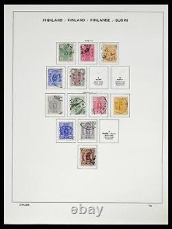 Lot 38552 Used stamp collection Finland 1856-2014 in 2 Schaubek albums