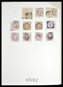 Lot 38629 World cutouts collection 1855-1900 in special Stanley Gibbons album