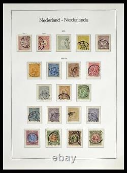 Lot 38667 Stamp collection Netherlands 1852-1968 in Leuchtturm album