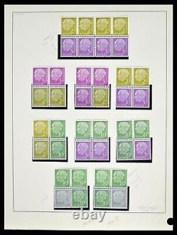 Lot 38679 Complete stamp collection Bundespost 1949-1973 in Lindner album