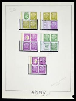 Lot 38679 Complete stamp collection Bundespost 1949-1973 in Lindner album