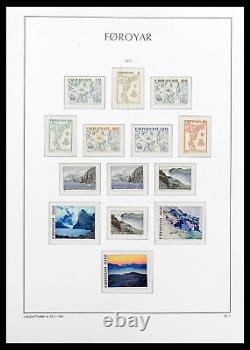 Lot 39021 Complete, MNH stamp collection Faroe islands 1940-2000 in Kabe album