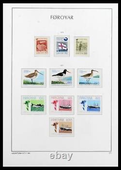 Lot 39021 Complete, MNH stamp collection Faroe islands 1940-2000 in Kabe album