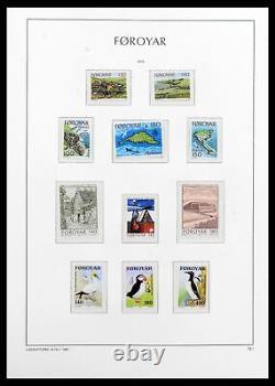 Lot 39021 Complete, MNH stamp collection Faroe islands 1940-2000 in Kabe album